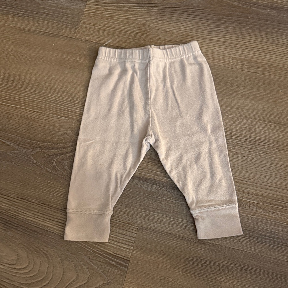 Petit Bateau mauve pink baby girl leggings size 6 months